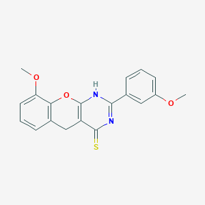 9-methoxy-2-(3-methoxyphenyl)-3H-chromeno[2,3-d]pyrimidine-4(5H)-thione