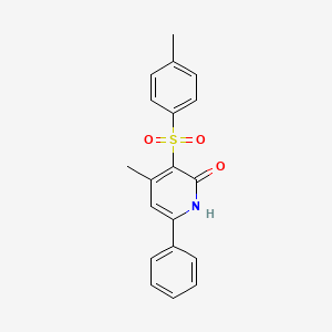 4-methyl-3-[(4-methylphenyl)sulfonyl]-6-phenyl-2(1H)-pyridinone