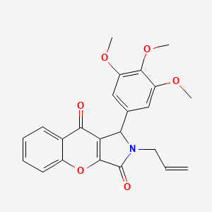 2-Allyl-1-(3,4,5-trimethoxyphenyl)-1,2-dihydrochromeno[2,3-c]pyrrole-3,9-dione