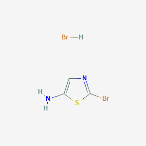 molecular formula C3H4Br2N2S B3002516 2-Bromothiazol-5-amine hydrobromide CAS No. 2102409-24-3