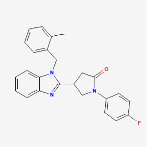 1-(4-fluorophenyl)-4-[1-(2-methylbenzyl)-1H-benzimidazol-2-yl]pyrrolidin-2-one