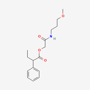 [2-(3-Methoxypropylamino)-2-oxoethyl] 2-phenylbutanoate