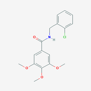 molecular formula C17H18ClNO4 B300254 N-(2-chlorobenzyl)-3,4,5-trimethoxybenzamide 