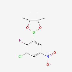 3-Chloro-2-fluoro-5-nitrophenylboronic acid pinacol ester