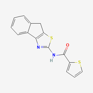 molecular formula C15H10N2OS2 B3002546 N-(4H-indeno[1,2-d][1,3]thiazol-2-yl)thiophene-2-carboxamide CAS No. 300664-36-2