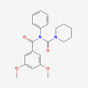 molecular formula C21H24N2O4 B3002561 N-(3,5-dimethoxybenzoyl)-N-phenylpiperidine-1-carboxamide CAS No. 899755-05-6