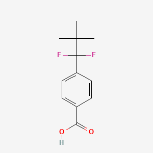 molecular formula C12H14F2O2 B3002565 4-(1,1-Difluoro-2,2-dimethylpropyl)benzoic acid CAS No. 167760-35-2