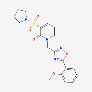 1-((5-(2-methoxyphenyl)-1,2,4-oxadiazol-3-yl)methyl)-3-(pyrrolidin-1-ylsulfonyl)pyridin-2(1H)-one