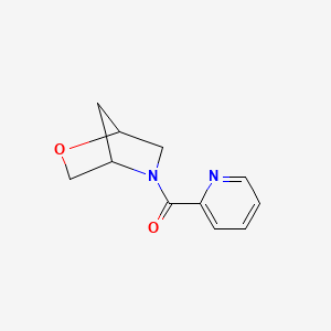molecular formula C11H12N2O2 B3002581 2-Oxa-5-azabicyclo[2.2.1]heptan-5-yl(pyridin-2-yl)methanone CAS No. 2034460-01-8