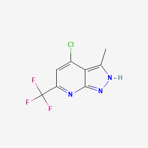 4-Chloro-3-methyl-6-(trifluoromethyl)-2H-pyrazolo[3,4-b]pyridine
