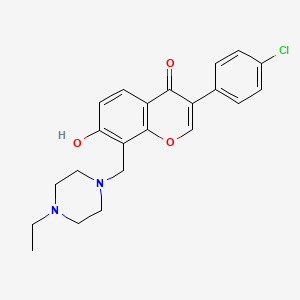3-(4-chlorophenyl)-8-((4-ethylpiperazin-1-yl)methyl)-7-hydroxy-4H-chromen-4-one