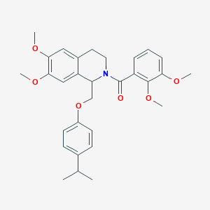 (2,3-dimethoxyphenyl)(1-((4-isopropylphenoxy)methyl)-6,7-dimethoxy-3,4-dihydroisoquinolin-2(1H)-yl)methanone
