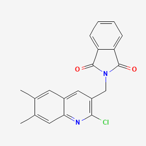 2-[(2-chloro-6,7-dimethylquinolin-3-yl)methyl]-2,3-dihydro-1H-isoindole-1,3-dione
