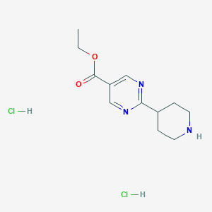 Ethyl 2-piperidin-4-ylpyrimidine-5-carboxylate;dihydrochloride