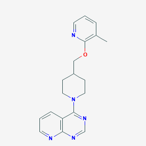 3-Methyl-2-[(1-{pyrido[2,3-d]pyrimidin-4-yl}piperidin-4-yl)methoxy]pyridine
