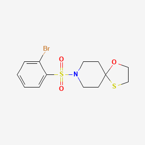 8-((2-Bromophenyl)sulfonyl)-1-oxa-4-thia-8-azaspiro[4.5]decane