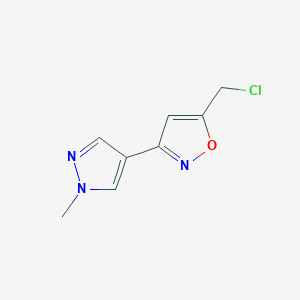 5-(Chloromethyl)-3-(1-methyl-1H-pyrazol-4-YL)isoxazole