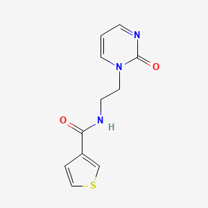 molecular formula C11H11N3O2S B3002637 N-(2-(2-oxopyrimidin-1(2H)-yl)ethyl)thiophene-3-carboxamide CAS No. 2097862-51-4