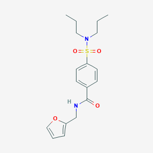 molecular formula C18H24N2O4S B300264 4-Dipropylsulfamoyl-N-furan-2-ylmethyl-benzamide 