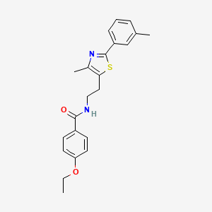 B3002644 4-ethoxy-N-{2-[4-methyl-2-(3-methylphenyl)-1,3-thiazol-5-yl]ethyl}benzamide CAS No. 893996-53-7