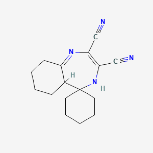 2,3-Dicyano-5,6-tetramethylene-7-spiro-cyclohexyldiazapine