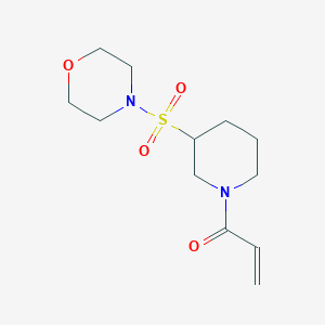 B3002656 1-(3-Morpholin-4-ylsulfonylpiperidin-1-yl)prop-2-en-1-one CAS No. 2109141-16-2