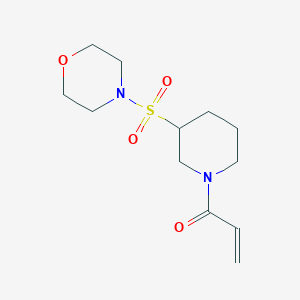 molecular formula C12H20N2O4S B3002656 1-(3-Morpholin-4-ylsulfonylpiperidin-1-yl)prop-2-en-1-one CAS No. 2109141-16-2