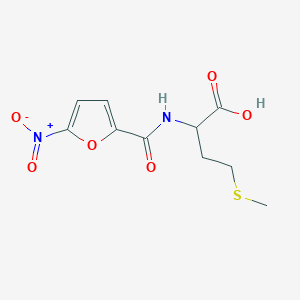 molecular formula C10H12N2O6S B3002657 4-(甲硫基)-2-[(5-硝基呋喃-2-基)甲酰胺基]丁酸 CAS No. 1008068-92-5