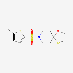 8-((5-Methylthiophen-2-yl)sulfonyl)-1-oxa-4-thia-8-azaspiro[4.5]decane