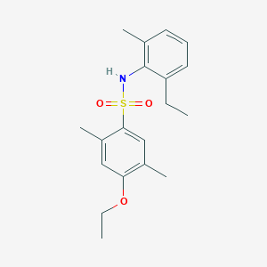 molecular formula C19H25NO3S B3002676 4-乙氧基-N-(2-乙基-6-甲基苯基)-2,5-二甲基苯磺酰胺 CAS No. 2361894-92-8