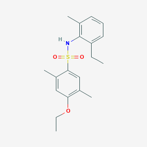 molecular formula C19H25NO3S B3002676 4-Ethoxy-N-(2-ethyl-6-methylphenyl)-2,5-dimethylbenzenesulfonamide CAS No. 2361894-92-8