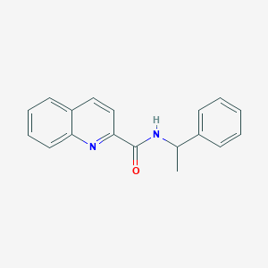molecular formula C18H16N2O B300268 N-(1-phenylethyl)quinoline-2-carboxamide 