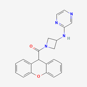 (3-(pyrazin-2-ylamino)azetidin-1-yl)(9H-xanthen-9-yl)methanone