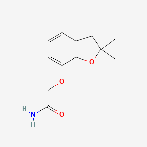 molecular formula C12H15NO3 B3002682 2-[(2,2-Dimethyl-2,3-dihydro-1-benzofuran-7-yl)oxy]acetamide CAS No. 785711-82-2