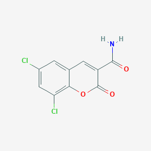 molecular formula C10H5Cl2NO3 B3002699 6,8-Dichloro-2-oxochromene-3-carboxamide CAS No. 101166-95-4