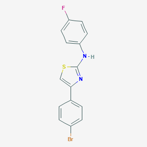 molecular formula C15H10BrFN2S B300272 [4-(4-Bromo-phenyl)-thiazol-2-yl]-(4-fluoro-phenyl)-amine 