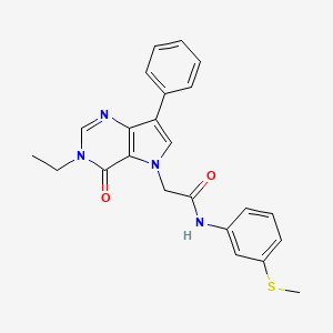 N-[2-methyl-4-(2-methyl-4-oxoquinazolin-3(4H)-yl)phenyl]-3-phenylpropanamide