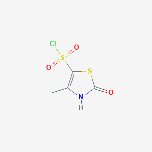 molecular formula C4H4ClNO3S2 B3002731 4-甲基-2-氧代-2,3-二氢-1,3-噻唑-5-磺酰氯 CAS No. 929972-51-0