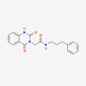 2-(2,4-dioxo-1H-quinazolin-3-yl)-N-(3-phenylpropyl)acetamide