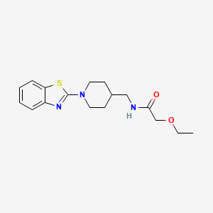 molecular formula C17H23N3O2S B3002739 N-((1-(benzo[d]thiazol-2-yl)piperidin-4-yl)methyl)-2-ethoxyacetamide CAS No. 1797592-59-6