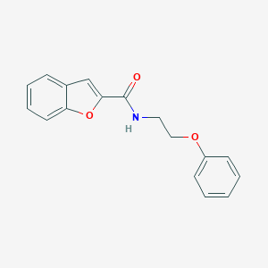 molecular formula C17H15NO3 B300274 N-(2-phenoxyethyl)-1-benzofuran-2-carboxamide 