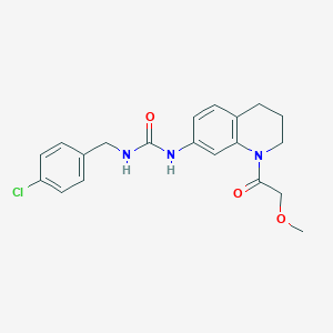 1-(4-Chlorobenzyl)-3-(1-(2-methoxyacetyl)-1,2,3,4-tetrahydroquinolin-7-yl)urea