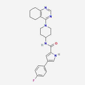 molecular formula C24H26FN5O B3002758 4-(4-fluorophenyl)-N-(1-(5,6,7,8-tetrahydroquinazolin-4-yl)piperidin-4-yl)-1H-pyrrole-2-carboxamide CAS No. 1903141-71-8