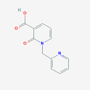 molecular formula C12H10N2O3 B3002761 2-Oxo-1-(pyridin-2-ylmethyl)-1,2-dihydropyridine-3-carboxylic acid CAS No. 941868-31-1