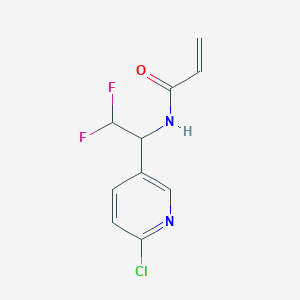 N-[1-(6-Chloropyridin-3-yl)-2,2-difluoroethyl]prop-2-enamide