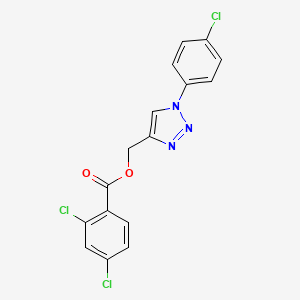 [1-(4-chlorophenyl)-1H-1,2,3-triazol-4-yl]methyl 2,4-dichlorobenzenecarboxylate