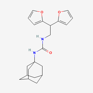 1-((1R,3s)-adamantan-1-yl)-3-(2,2-di(furan-2-yl)ethyl)urea
