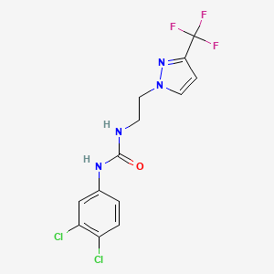 1-(3,4-dichlorophenyl)-3-(2-(3-(trifluoromethyl)-1H-pyrazol-1-yl)ethyl)urea