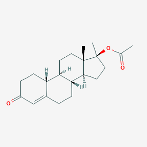 molecular formula C₂₁H₃₀O₃ B030028 17-O-Acetyl Normethandrone CAS No. 36083-56-4