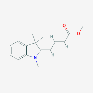 molecular formula C16H19NO2 B300281 methyl 4-(1,3,3-trimethyl-1,3-dihydro-2H-indol-2-ylidene)-2-butenoate 